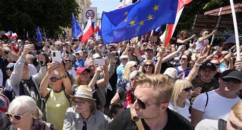 Poland’s state media criticized for its coverage of huge anti-government march